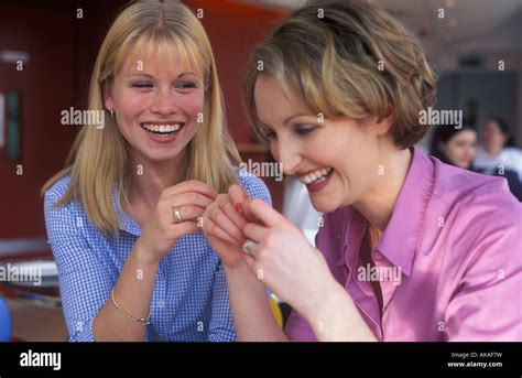 Women Laughing Together Stock Photo Alamy