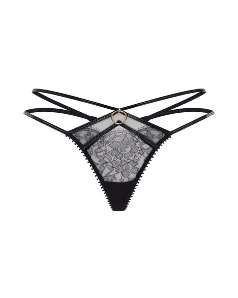 Foxie Thong In Black By Agent Provocateur New In