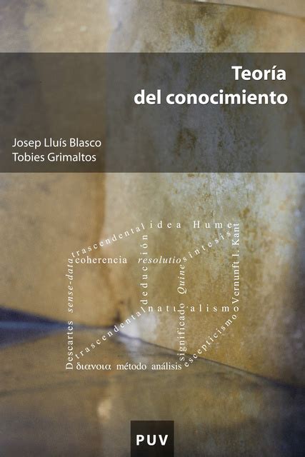 Teoría del conocimiento Libro electrónico Tobies Grimaltos Mascarós