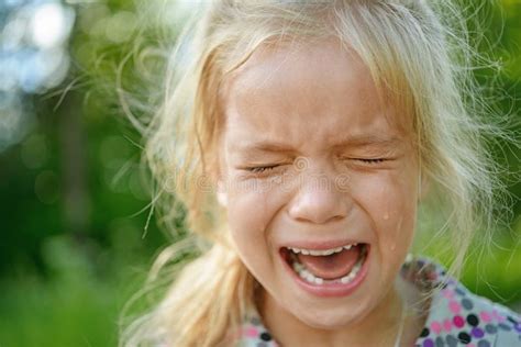 3518 Portrait Little Girl Sad Crying Stock Photos Free And Royalty