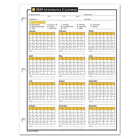 Tops 3284 Daily Attendance Card 8 12 X 11 Pack Of 50 Forms Stuorps