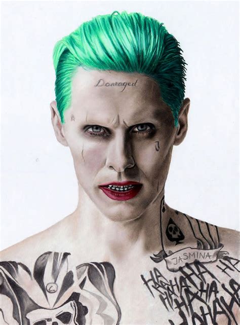 Colored Pencil Drawing Of Jared Leto As The Joker By Jasminasusak On