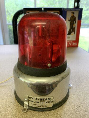 Vintage Rota Beam Model Rbii Whelen Eng Co Beacon Red Light 3838461544