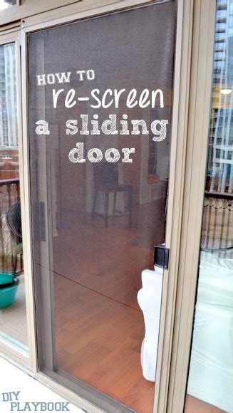 Sliding screen door for french doors. How to Re-Screen a Sliding Door - DIY Playbook