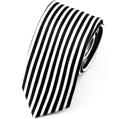 Black And White Vertical Striped Skinny Tie From Ties Planet Uk