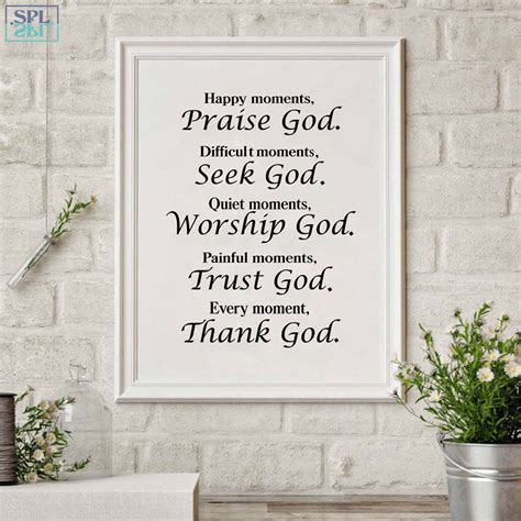 Splspl Abstract Canvas Painting Bible Verse Quote Home Decor Posters