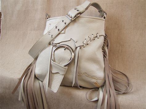 leather-fringe-bag-white-leather-bagtribal-bag-asymmetrical-etsy-leather-fringe-bag,-leather