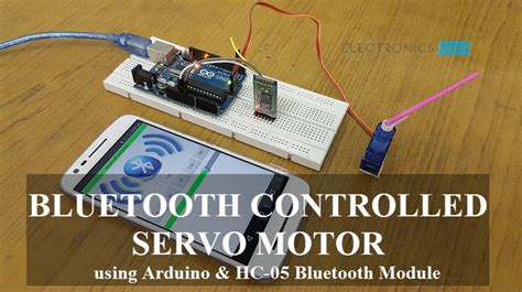 Bluetooth Controlled Servo Motor Using Arduino Hc 05 Bluetooth Module