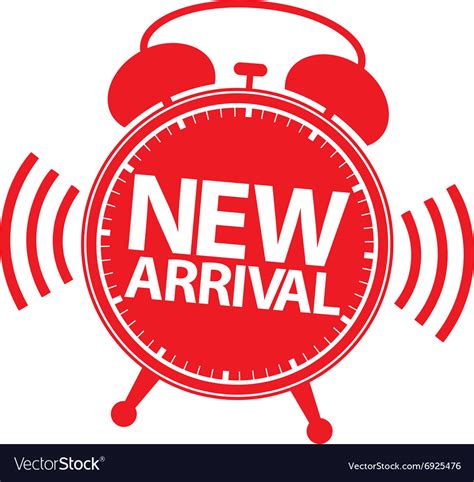 New Arrival Alarm Clock Icon Royalty Free Vector Image