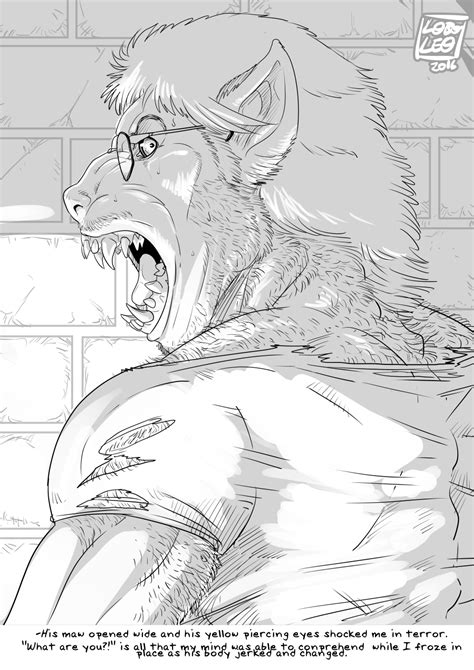Werewolf In Alley By Loboleo Transfur