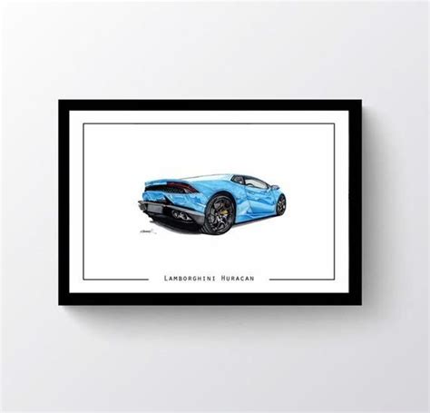 Lamborghini Huracan Print Lamborghini Print Car Print Etsy