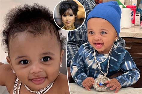 Cardi Bs Son Already Sports A Diamond Chain That Complements His Name