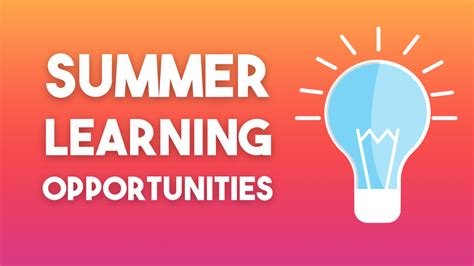 Summer Learning Opportunities Alcoa High School