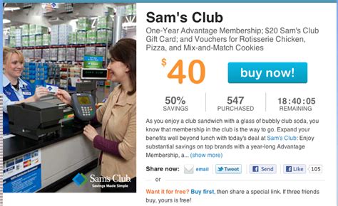 Good for new memberships or sam's club renewal ** military members can get up to a $10 gift card when they join or renew or get a $25 gift card if you purchase or renew a sam's club plus membership. **HOT** Sam's Club Membership only $40 + $20 Sam's Club Gift Card & Vouchers for FREE items ...