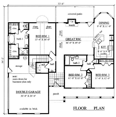 1500 2000 sq ft contemporary home design ideas tips best house plan plans under square feetinterior two bedroom bathroom 2 142 1092 4 bdrm 000 acadian theplancollection. Country Style House Plan 79294 with 3 Bed, 2 Bath