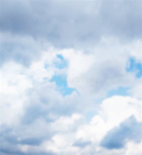 Blue Sky With Cloud Blurred Backgroundlayout For The Designer Stock