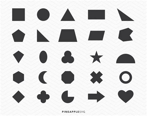 Basic Shapes SVG | Basic shapes design, Basic shapes, Shapes