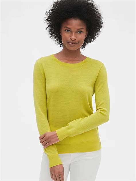 Crewneck Sweater In Merino Wool Gap Women Clothes Sale Crew Neck