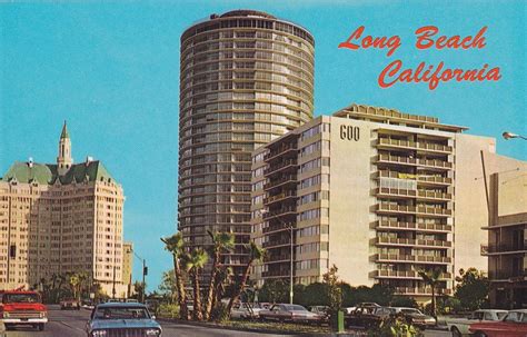 International Tower Long Beach Ca Back Of Postcard Reads Flickr