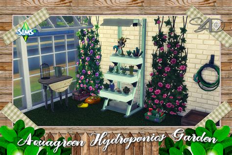 Sims 4 Ccs The Best Ts2 Aquagreen Hydroponics Garden Set