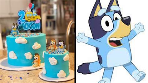 Easy Bluey Themed Cake Decoration Youtube