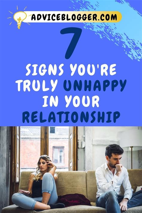 7 Signs Youre Truly Unhappy In Your Relationship Unhealthy