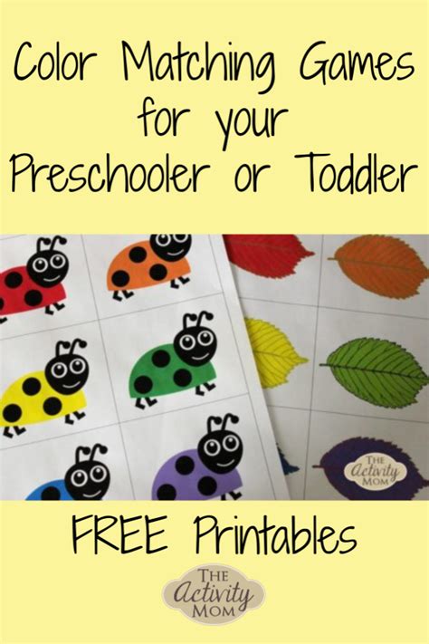 Free Printable Matching Games Preschool Games Printable Activities