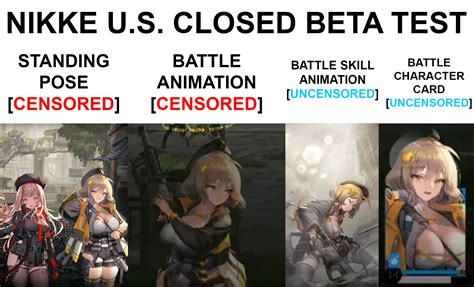 Nikke Global May Be Censored Looking At What S Available In The Closed Beta Character Anis