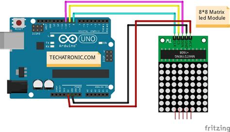 8x8 Led Matrix Using Arduino Facial Expression On Led Matrix