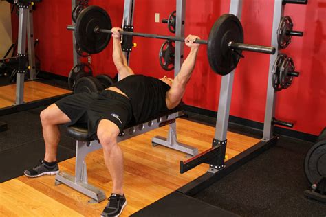 Barbell Bench Press Medium Grip Exercise Guide And Video