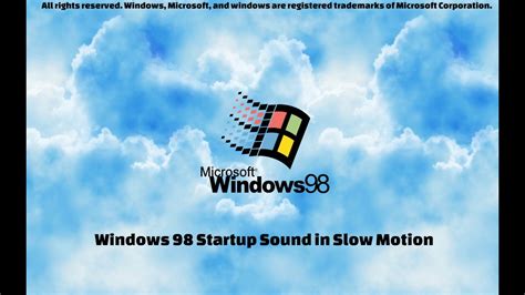 Windows 98 Startup And Shutdown In Slow Motion Youtube
