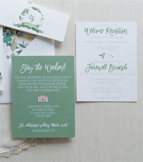 Free wedding accommodation card template. Wedding hotel card and brunch cards by The Inviting Pear ...