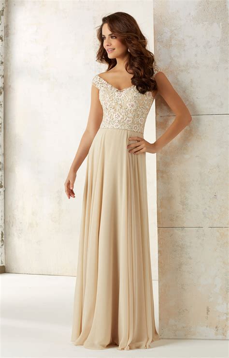 Gardenwed elegant floral lace bridesmaid dresses sleeveless v neck formal dresses cocktail dresses for women. Mori Lee Bridesmaid 21504 - Off Shoulder Floral ...