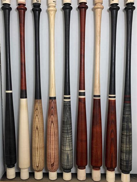 Wood Baseball Bats Red Oak Hickory Maple Ash