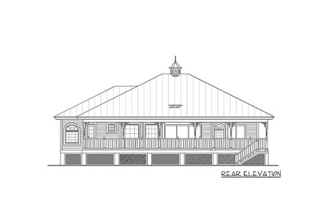 Low Country House Plan With Standing Seam Metal Roof 24049bg