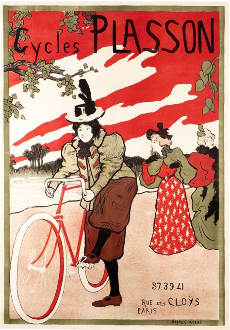 Cycles Plasson Vintage Advertising Posters Bike Poster Bicycle