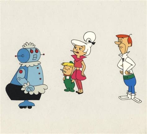 Hanna Barbera The Jetsons Animation Cels Of George Judy Elroy
