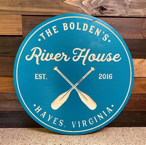 Personalized Lake House Sign Lake House Sign Boat Oars Etsy