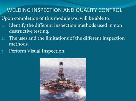 Ppt Welding Inspection And Quality Control Powerpoint Presentation