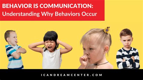 Behavior Is Communication Understanding Why Behaviors Occur Ican Dream Center Chicago South