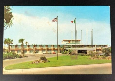 Brownsville Tx Postcard Fort Brown Motor Hotel Apartments Mcm 50s 60s