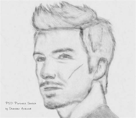 David Beckham Sketch By Shankar On Deviantart