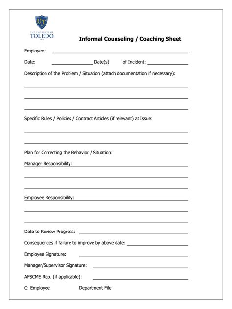 Counseling Form Fill Out And Sign Printable Pdf Template