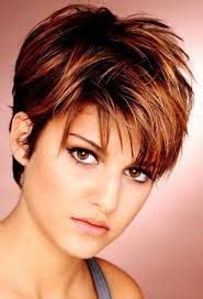 The contrast of faded sides show how thick hair is while eliminating the possibility of hair sticking straight out. Image result for wash and wear short haircuts with bangs | Very short bob hairstyles, Short thin ...