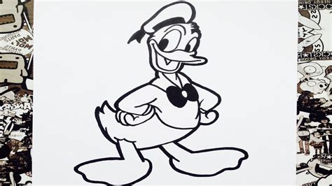 Como Dibujar Al Pato Donald Paso A Paso How To Draw Donald Duck