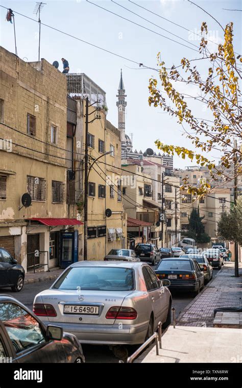 Street Of The Amman Jordan Stock Photo Alamy