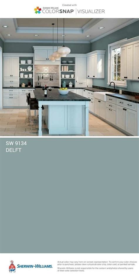 Than the big box stores with even better quality! sherwin williams delft in kitchen - Google Search (With images) | Beach cottage style, Interior ...