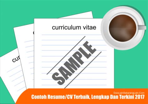 Resume murah malaysia faculdade e universidade 68 fotos facebook. Contoh Resume / CV Terbaik, Lengkap Dan Terkini 2017 ...