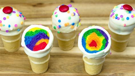 Ice Cream Cone Rainbow Cake Pops Cookies Cupcakes And Cardio Recipe