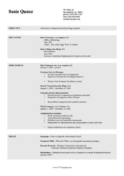 curriculum vitae examples  students  south africa